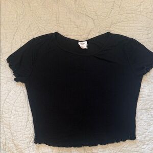 Black Ribbed Crop Top *BUNDLE*